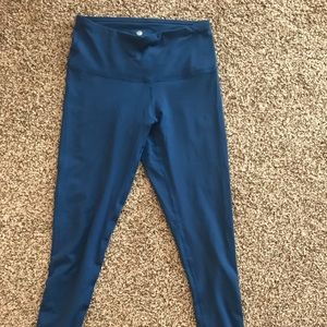 Blue high waisted workout leggings (Yogalicious)